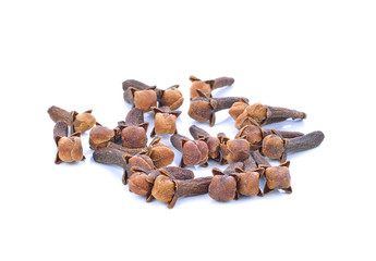 Clove on white background