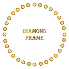 Diamonds round frame