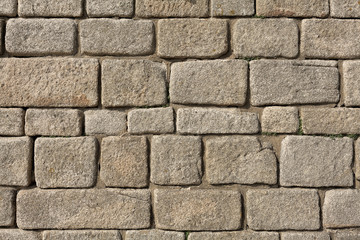 Old stone brick wall as background