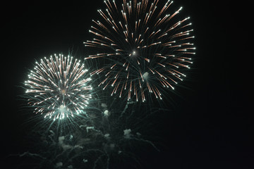 Fireworks in the sky