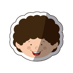 Boy cartoon icon. Kid childhood little people and person theme. Isolated design. Vector illustration
