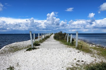 Coastal shore Malmö on the Baltic Sea, Sweden