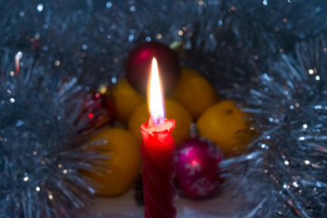 Christmas candle.