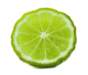 Half of Bergamot isolated on white background