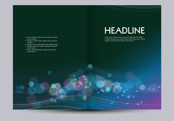 Abstract brochure design template, eps10 vector