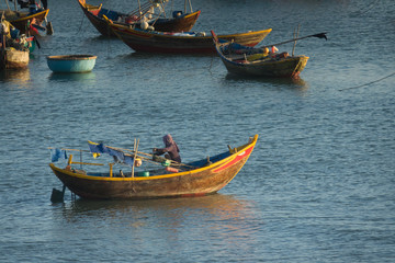 Obraz premium fishing village