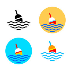 Fishing float icons © Anthonycz