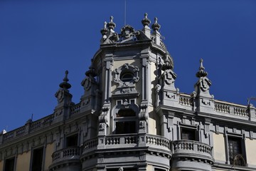 Fototapeta na wymiar LA GRAN VÍA CALLE DE MADRID,ESPAÑA 
