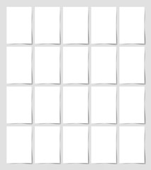 20 pieces blank A4 format sheet of white paper 