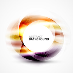 Shiny blurred cicrle template