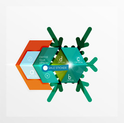 Vector sale Christmas banner template