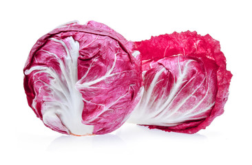 Obraz premium Radicchio, red salad isolated on white background