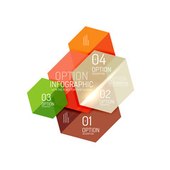 Paper infographic layout design templates