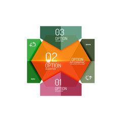 Paper infographic layout design templates