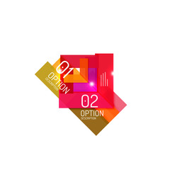 Vector business infographics, option select