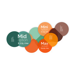 Circle business option diagrams