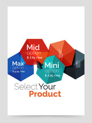 Business a4 brochure or flyer template with options