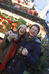 Weihnachten Paar Freunde