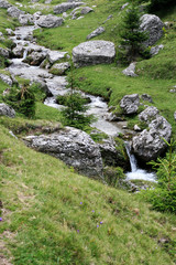 Fototapeta na wymiar Mountain river in rocks landscape