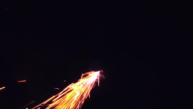  Feuerwerk an Silvester - Feuerkreisel