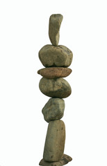 Pyramid of gray stones,