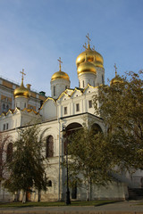 Fototapeta na wymiar Moscow,Annunciation Cathedral,autumn.