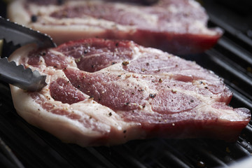 Grilling pork