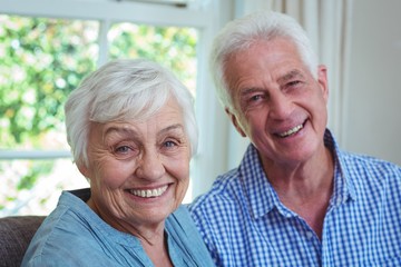 Close-up portrait of senior couple 
