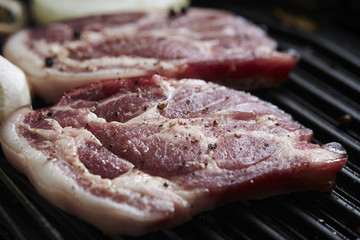 Grilling pork