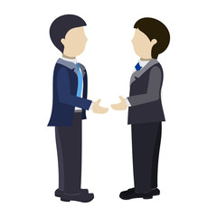 Cooperating Conversation, Businessmen Talking, Discussing Business Meeting