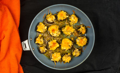 Royal baked stuffed mushrooms