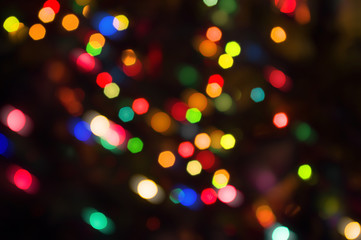 Fototapeta premium lights blurred bokeh background