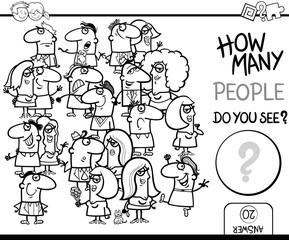 counting people game coloring page