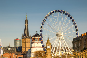 Riesenrad und Schloßturm, Düsseldorf