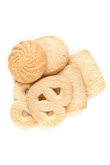 Christmas sugar cookies isolated on white background isolated on white background