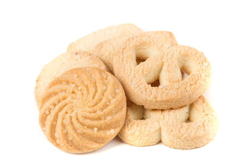 Christmas sugar cookies isolated on white background isolated on white background
