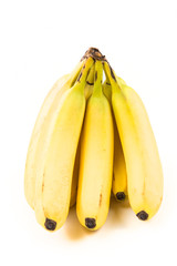 Bunch of bananas isolated on white background