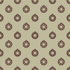 Christmas snowflakes seamless background. 