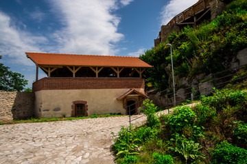 Fototapeta na wymiar Inside of medieval citadel,Deva,Romania