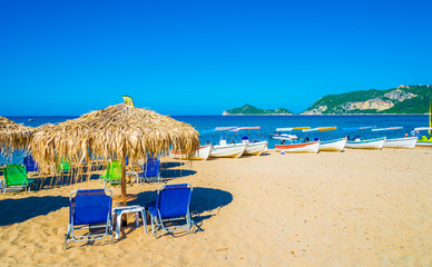 Agios Georgios Pagon beach in Corfu island, Greece