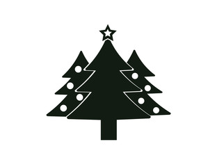 Fototapeta premium Icon Christmas tree. Vector.