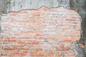 Old cracked concrete vintage brick wall background, Textured background, old brick wall pattern,for background