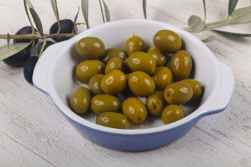 Green olives