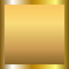 Fototapeta premium Gold texture horizontal square pattern in frame. Light realistic, shiny, metallic golden gradient template. Abstract fashion metal decoration. Design for award, sale, background Vector Illustration