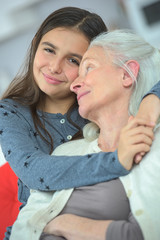 grandmother and granddaughter