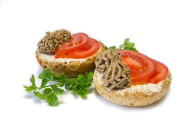sandwiches with liver