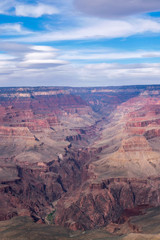 Fototapeta na wymiar Diving into an amazing view over Grand Canyon, National Park, Colorado, USA