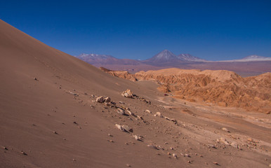 Fototapeta na wymiar moon valley landscape, Atacama desert, Chile