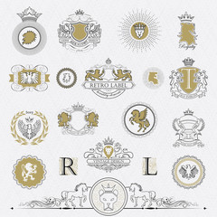 Heraldry outline collection