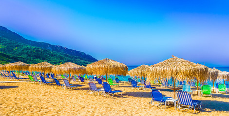 Agios Georgios Pagon beach in Corfu island, Greece